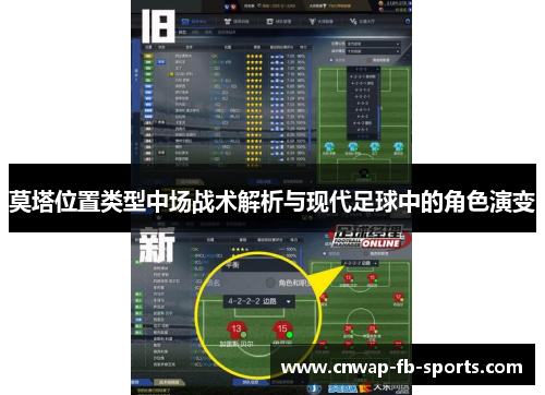 莫塔位置类型中场战术解析与现代足球中的角色演变 莫塔位置类型中场战术解析与现代足球中的角色演变